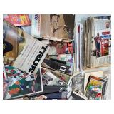 Large Bin of Sports Publications, Newspapers, Notable Magazine Clippings and More