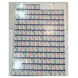 Uncut Sheet 2003 Fleer Cub Foods and Pepsi Promo Baseball Cards