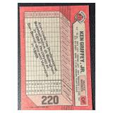 Ken Griffey Jr. 1989 Bowman Rookie Baseball Card No. 220