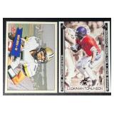Drew Brees 2001 Fleer RC & Ladainian Tomlinson 2001 Vanguard Rookie Football Card Lot