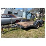 Twin Axle Skid Loader/Equipment Trailer
