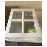 Four Vinyl Fixed Pane Windows
