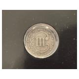 1852 Three Cent Silver