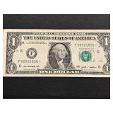 2009 Green Seal $1 Dollar Star Note Uncirculated Low Serial Number