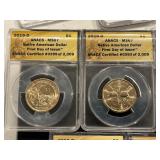 2015-2021 Native American Dollars ANACS Graded