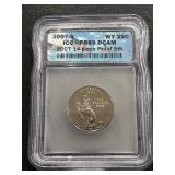 2007-S Wyoming Quarter Proof ICG PR69 Deep Cameo
