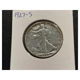 1927-S Walking Liberty Half Dollar