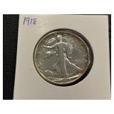 1918 Walking Liberty Half Dollar