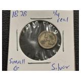 1878 1/4 Silver Real