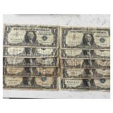 Blue Seal $1 Dollar Silver Certificates