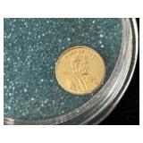 Micro 14K Gold Lincoln Cent