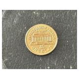 Micro 14K Gold Lincoln Cent