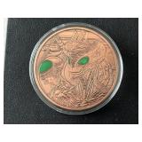 5 Ounce .999 Fine Copper Round Aliens