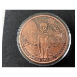 5 Ounce .999 Fine Copper Round Aliens