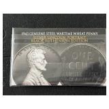 1943 Lincoln Cent Silver Lincoln Portrait Black Ruthenium Edition