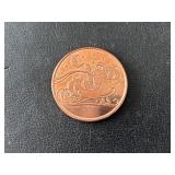 1 Ounce .999 Fine Copper Round