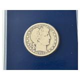 1911 Barber Half Dollar