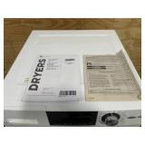 ^GE 4.1 cu. ft. 240-Volt White Electric Ventless Dryer, ENERGY STAR MSRP $1,299
