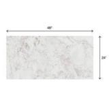 Dalite Pallet of 22 Cases (2 tile per case) of- Santa Loma Snowfall 24 in. x 48 in. Polished Porcelain Stone Look Floor and Wall Tile (15.5 sq. ft. /case) (Total of 341 Sq. Ft.)