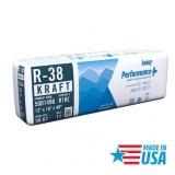 ^Knauf Insulation Lot of 4 Bags of- R38 Kraft Faced 16 in. x 48 in. Precut Fiberglass Insulation Batts, Floor/Attic/Ceiling, Sound-Reducing USA Made MSRP $332