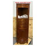 ^Home Decorators Collection Winslow 22 in. W x 14 in. D x 68 in. H Brown Freestanding Linen Cabinet Msrp $369.99