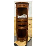 ^Home Decorators Collection Winslow 22 in. W x 14 in. D x 68 in. H Brown Freestanding Linen Cabinet Msrp $369.99