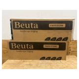 BEUTA Lot of 2 Cases of- 47.5 in. x 6.5 in. x 4 in. Sand Stone (Section) Faux Stone Plastic Garden Edging (4 pieces per case for a total of 8) MSRP $360