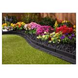 ^Vigoro 48 in. x 3 in. x 3 in. Roman Brick Black Rubber Edging (6-Pack) Msrp $146.22 lot of 2