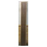 ^HARDWOOD REFLECTIONS Solid Wood Butcher Block Shelf 96 in. WX 12 in. DX 1.5 in. Hin Walnut Stain Hevea UV Finish. Msrp $209.00