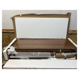 ^FUFU&GAGA Brown Wood Grain 6-Drawers 47.2 in. Wide Thick Board Chest of Drawers, Dresser, Storage Cabinet with 5-Legs Msrp $225.04