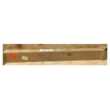 Sun-Ray 9 ft. Steel Market Solar Lighted 8-Rib Round Patio Umbrella in Beige and White Stripe