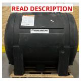 ^Snyder Industries 200 Gallon Plastic Horizontal Leg Tank Black Msrp $499.99