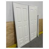 60 in. x 81 in. Colonial White Steel Prefinished Hardboard Panels Framed Interior Sliding Door