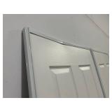 60 in. x 81 in. Colonial White Steel Prefinished Hardboard Panels Framed Interior Sliding Door
