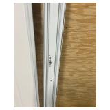 60 in. x 81 in. Colonial White Steel Prefinished Hardboard Panels Framed Interior Sliding Door
