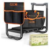 CZZXI Garden Kneeler and Seat, Wider and Thicker Kneeling Pad Heavy Duty Gardening Stool with Gardening Tool Pouch and Bag, Garden Bench/Chair Gifts for Women, Seniors