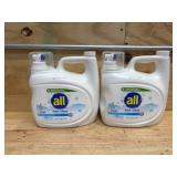 All Liquid Laundry Detergent Free Clear for Sensitive Skin - 94 Loads (lot of 2)
