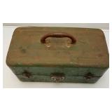 Misc. Vintage Items Including old metal Tackle Box And More