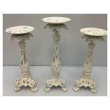 Misc. Size Ornate Candle Stick Holders 14" Tallest