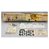 Est. $325.00-$450.00 Carl Goldberg Anniversary Edition Piper Cub RC Model Airplane K-63 Kit (New Open Box) 76 1/2