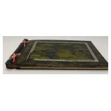 Two Vintage Oriental Lacquered Wood Items Including Photo Album And Jewelry Box