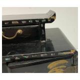Two Vintage Oriental Lacquered Wood Items Including Photo Album And Jewelry Box
