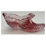 Vintage Collectible FENTON Glass Shoes 6"