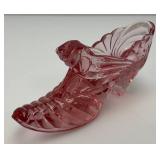 Vintage Collectible FENTON Glass Shoes 6"