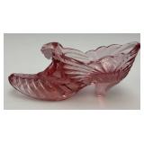 Vintage Collectible FENTON Glass Shoes 6"
