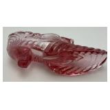 Vintage Collectible FENTON Glass Shoes 6"