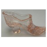 Vintage Collectible FENTON Glass Shoes 6"