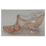 Vintage Collectible FENTON Glass Shoes 6"