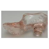 Vintage Collectible FENTON Glass Shoes 6"