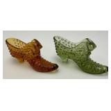 Vintage Collectible FENTON Glass Shoes 6"